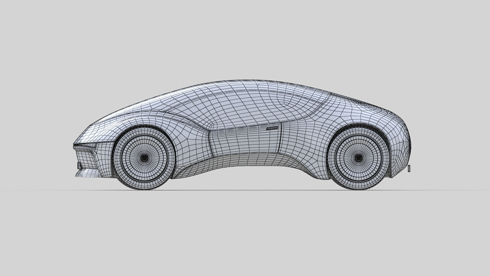 Compact Futuristic City EV 3D model_3