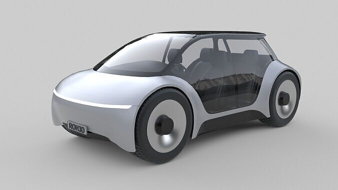 Compact Futuristic Utility EV 3D model