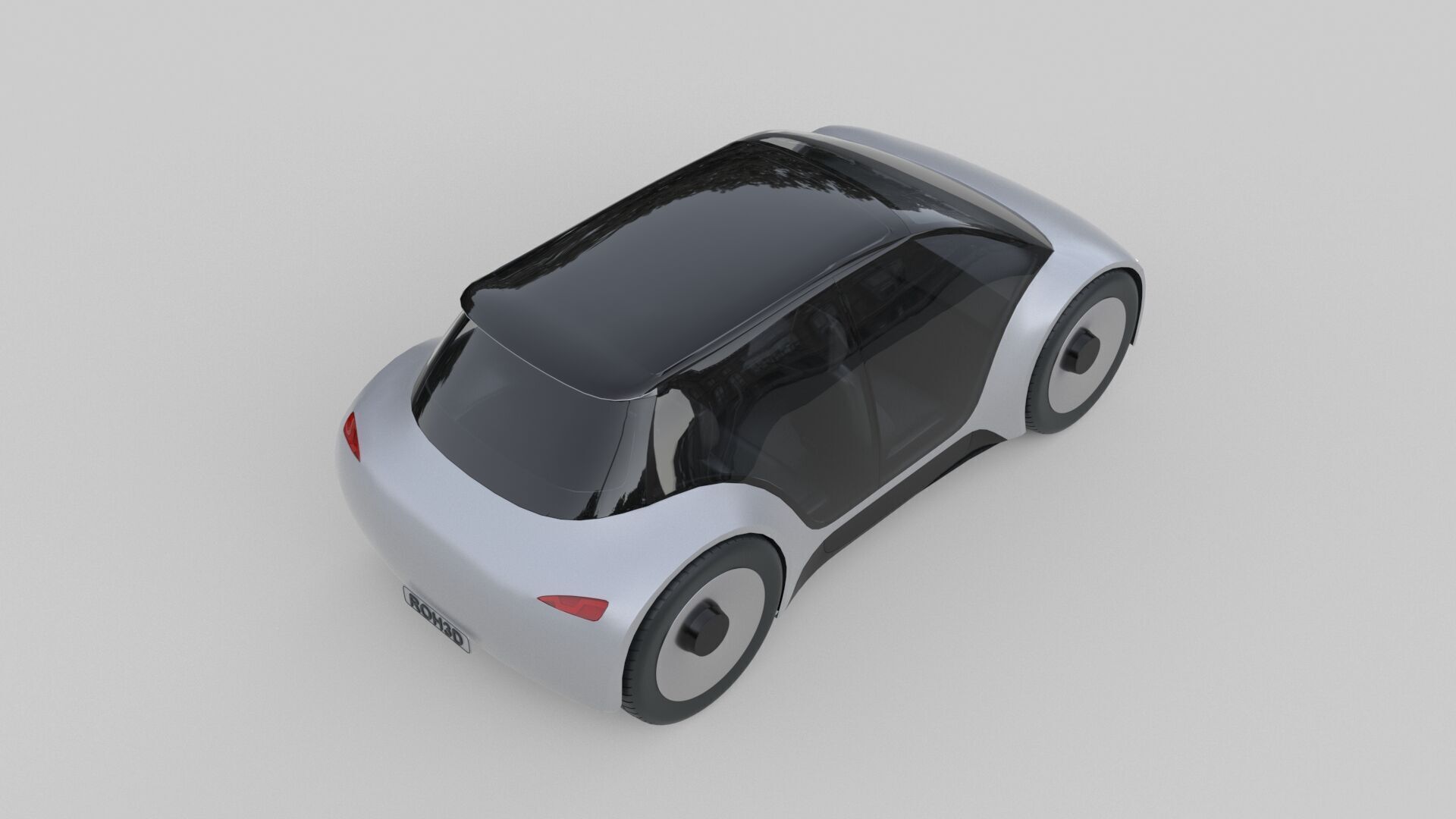 Compact Futuristic Utility EV 3D model_5