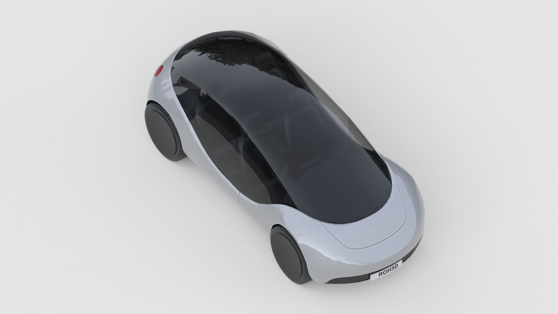 Futuristic Personal Micro EV 3D model_3