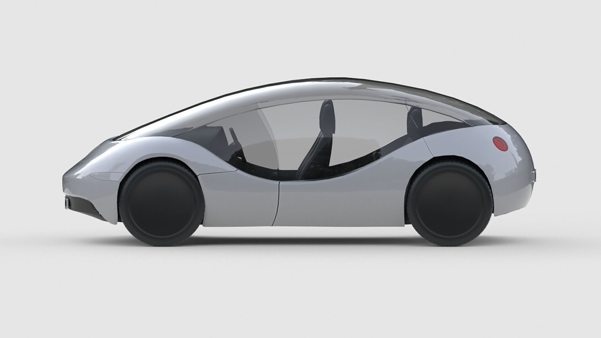 Futuristic Personal Micro EV 3D model_2