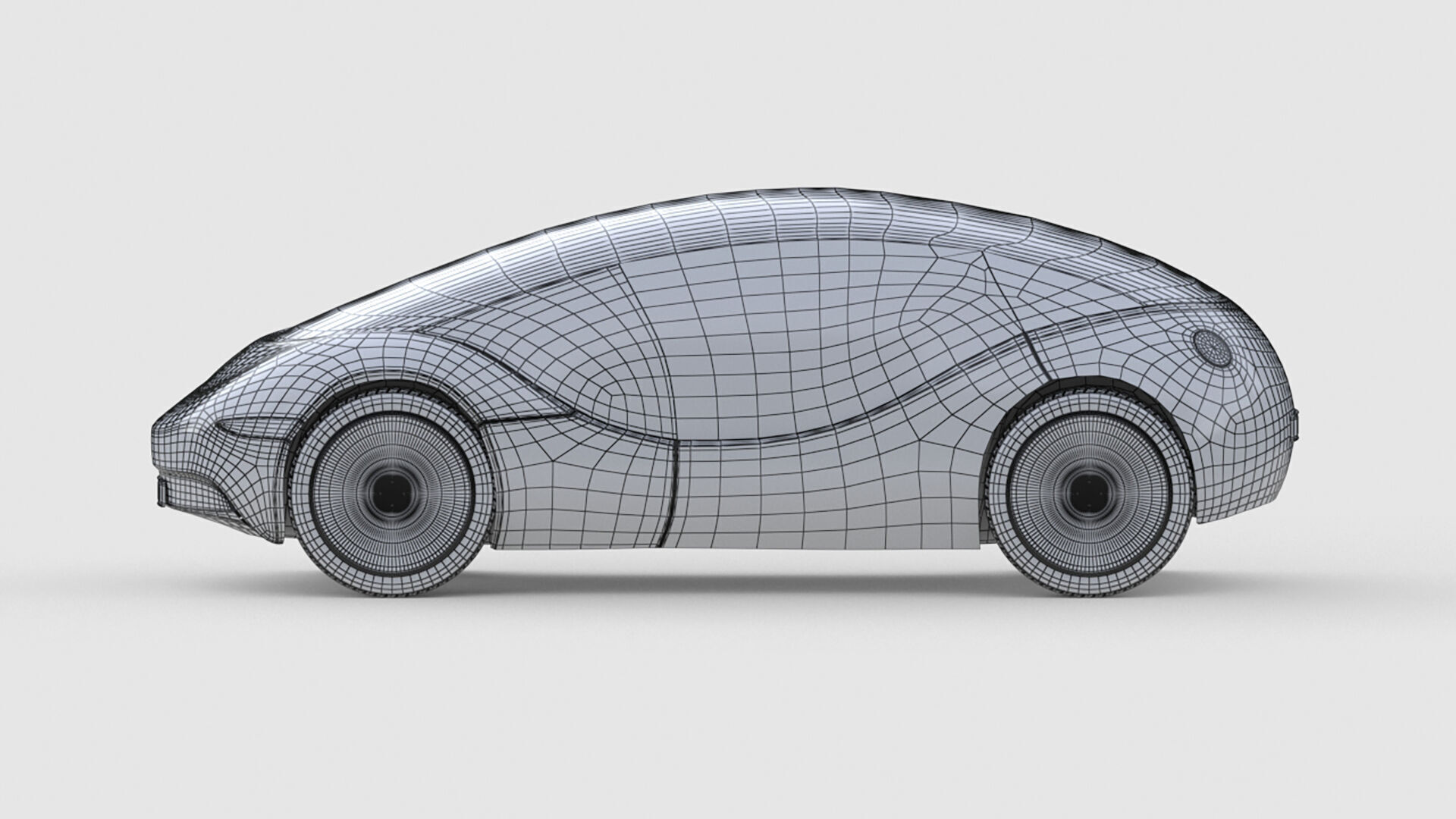 Futuristic Personal Micro EV 3D model_7