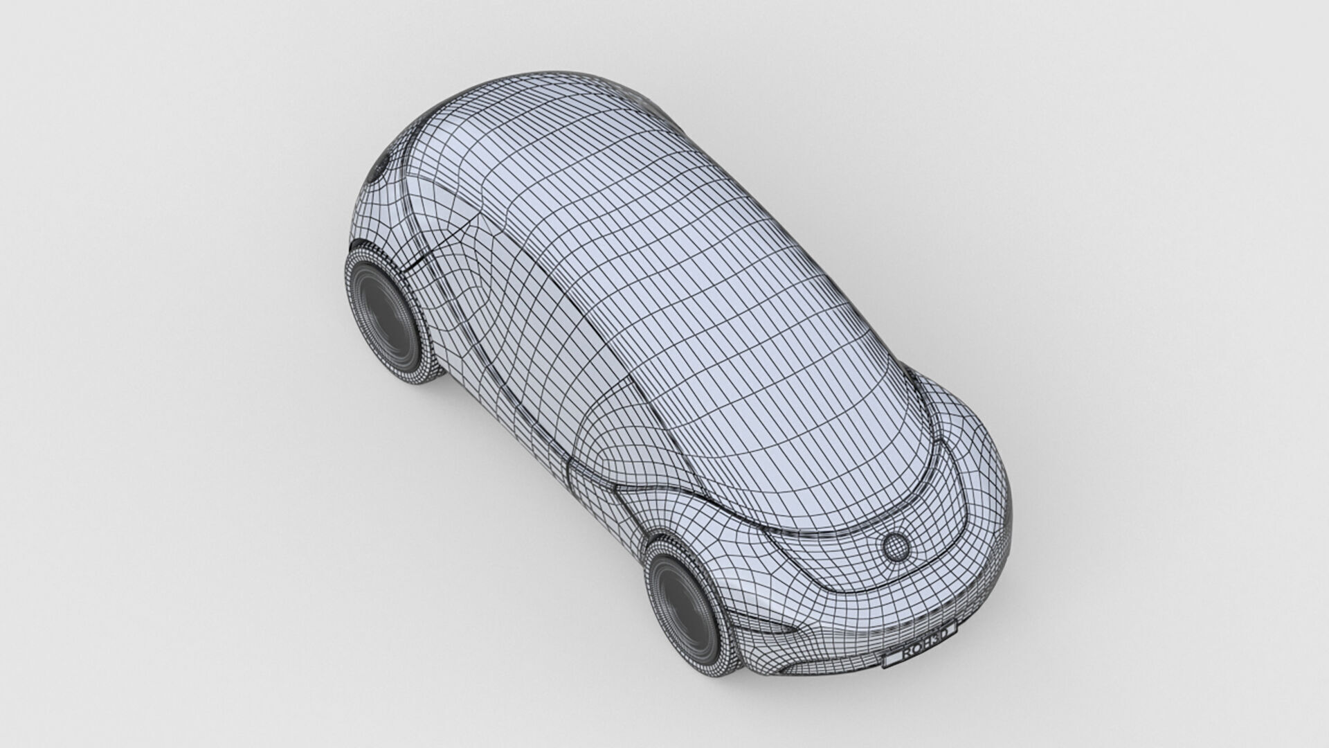 Futuristic Personal Micro EV 3D model_8