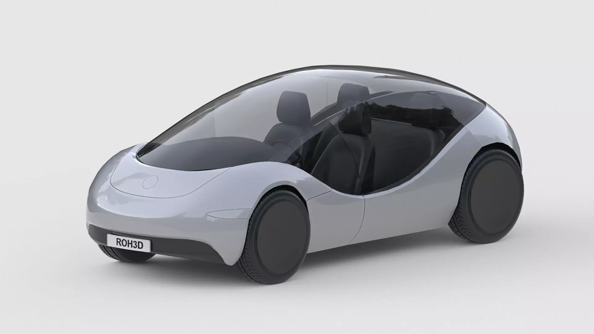 Futuristic Personal Micro EV 3D model_0