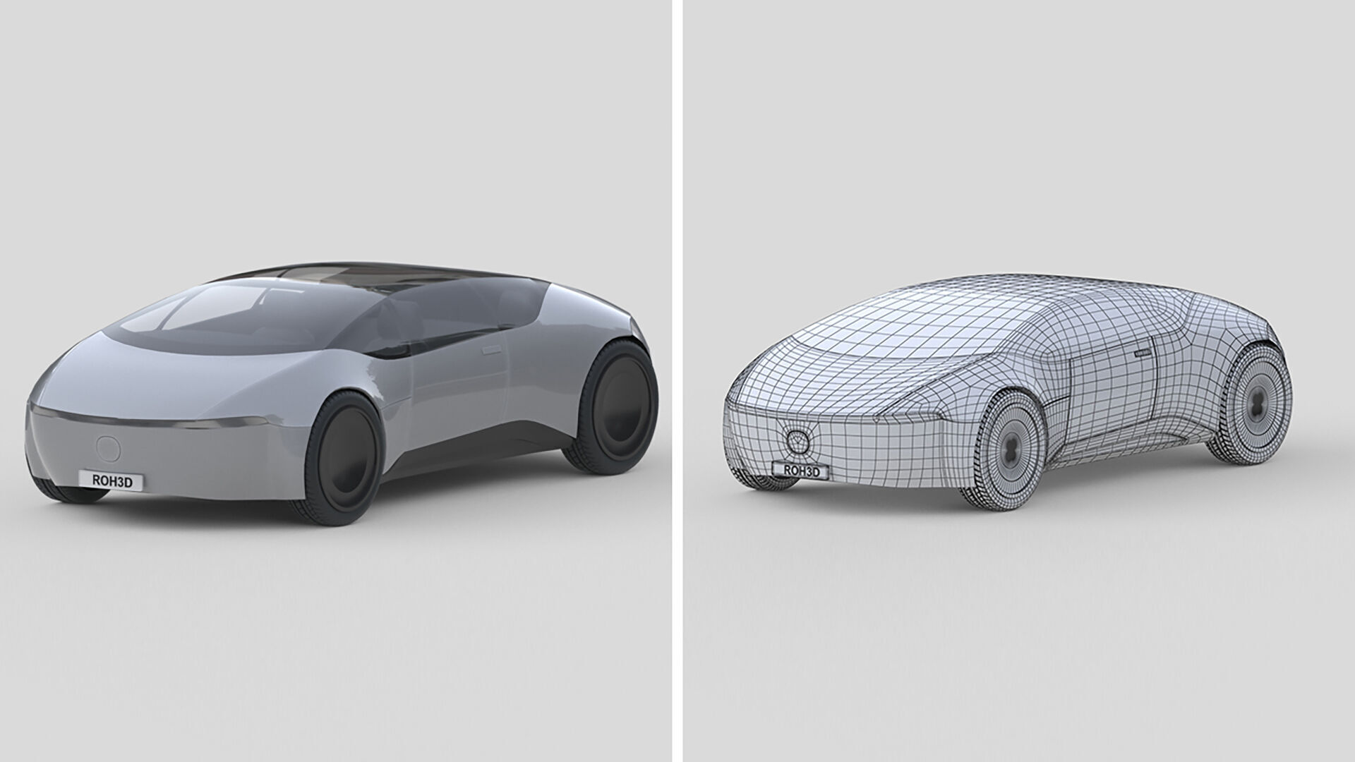 Futuristic Urban Concept Car 3D model_1