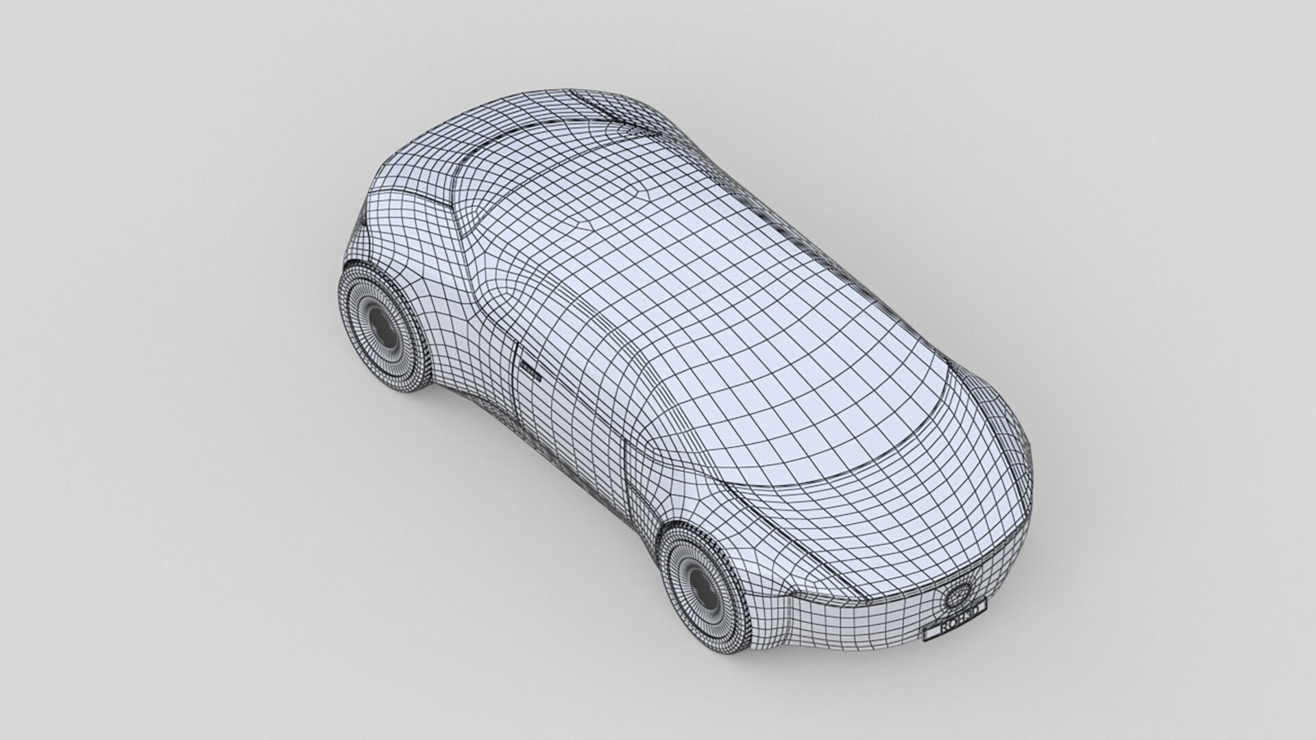 Futuristic Urban Concept Car 3D model_8