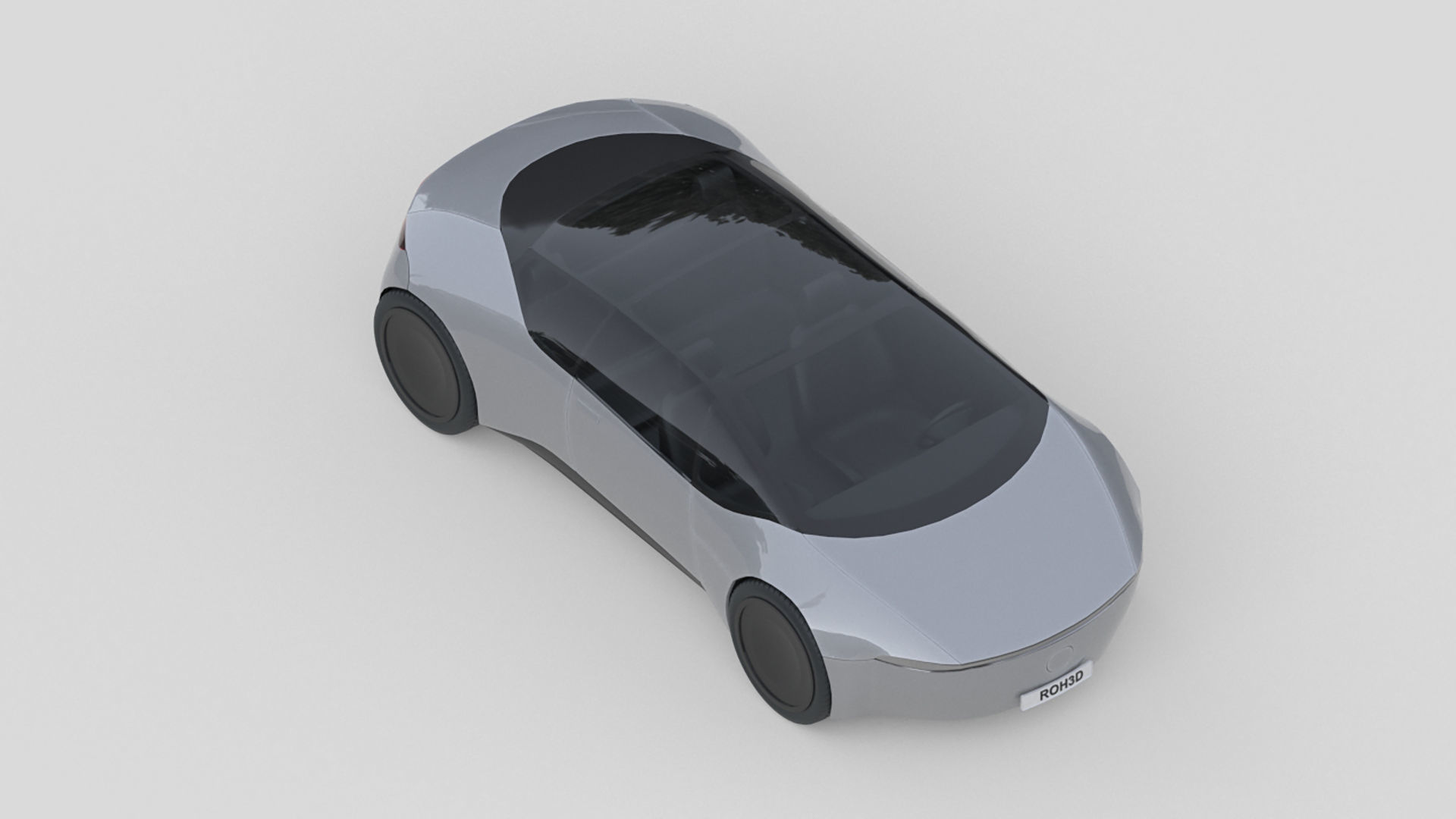 Futuristic Urban Concept Car 3D model_2