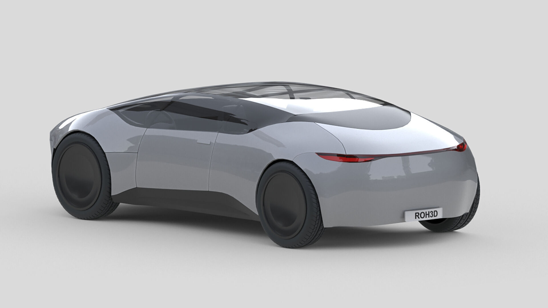 Futuristic Urban Concept Car 3D model_3