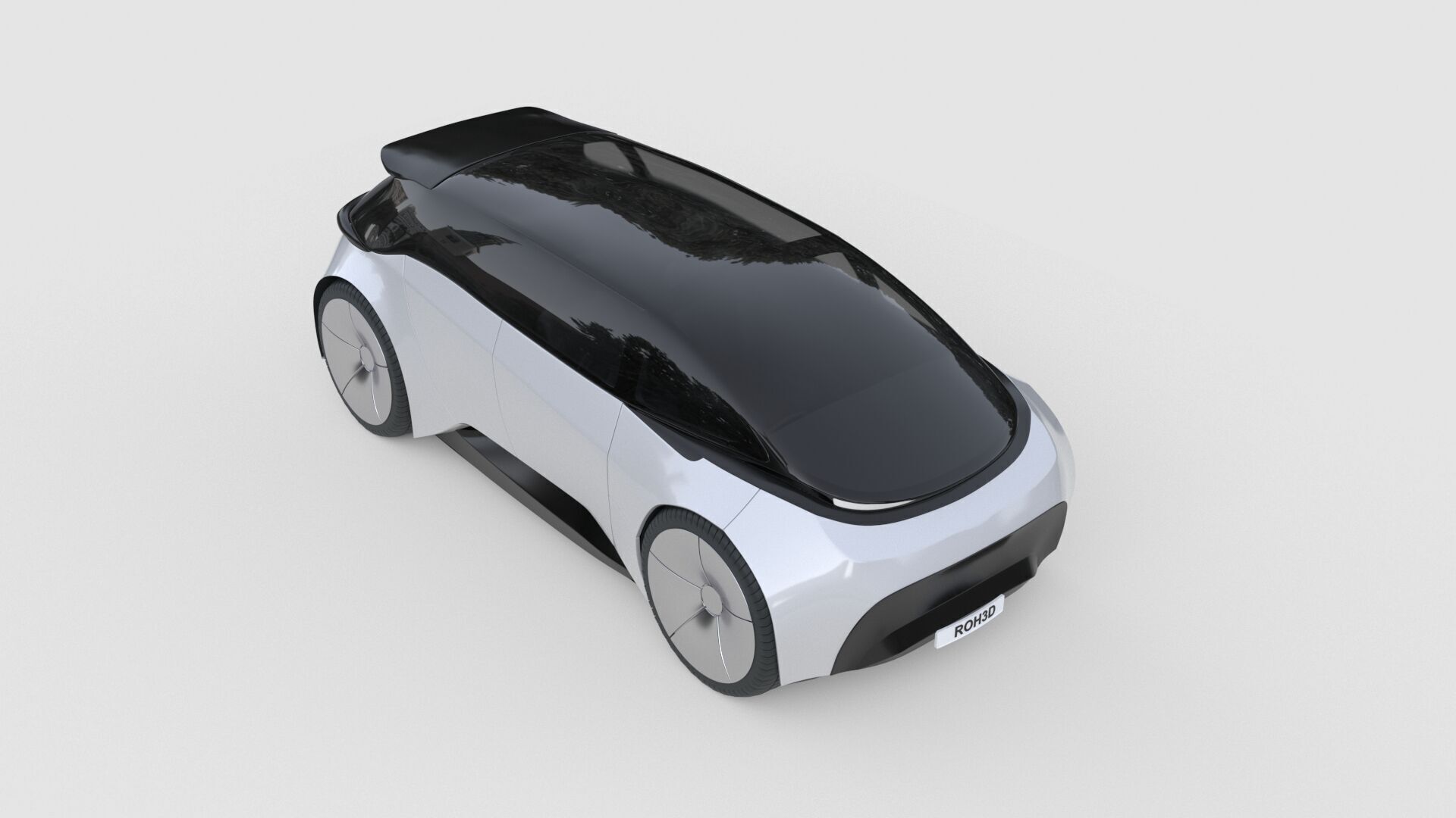 Futuristic Urban Minivan 3D model_4