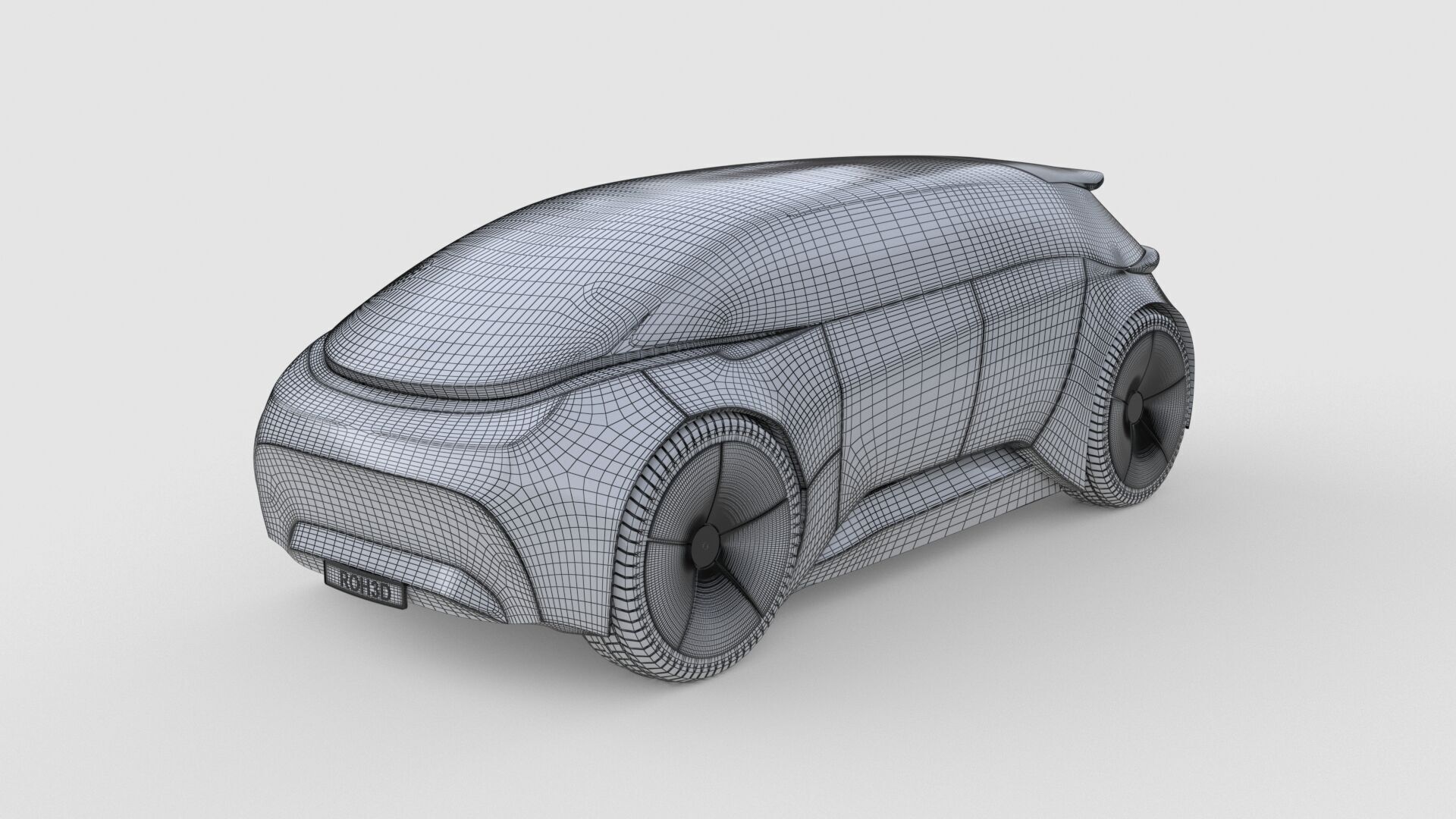 Futuristic Urban Minivan 3D model_6