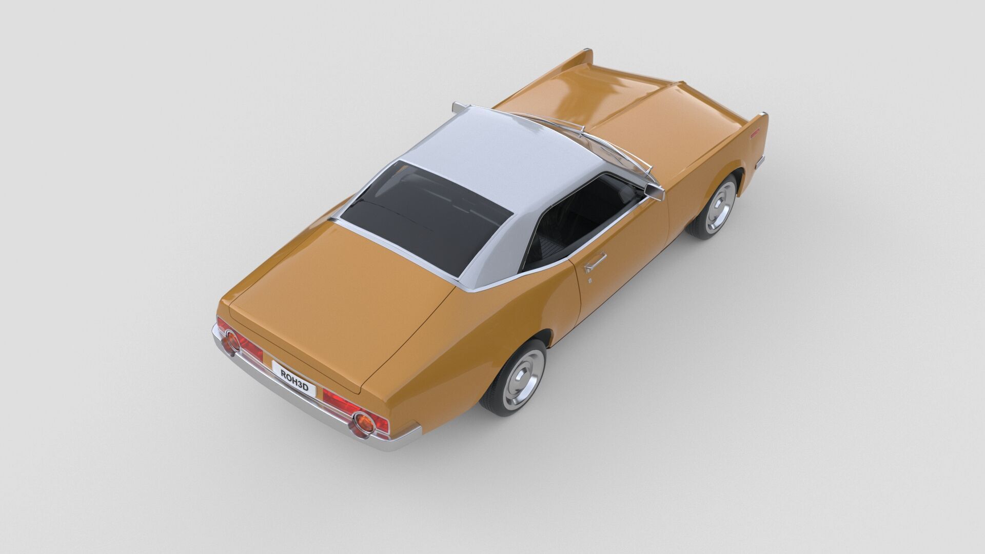 Generic Muscle Car America 1970 3D model_5