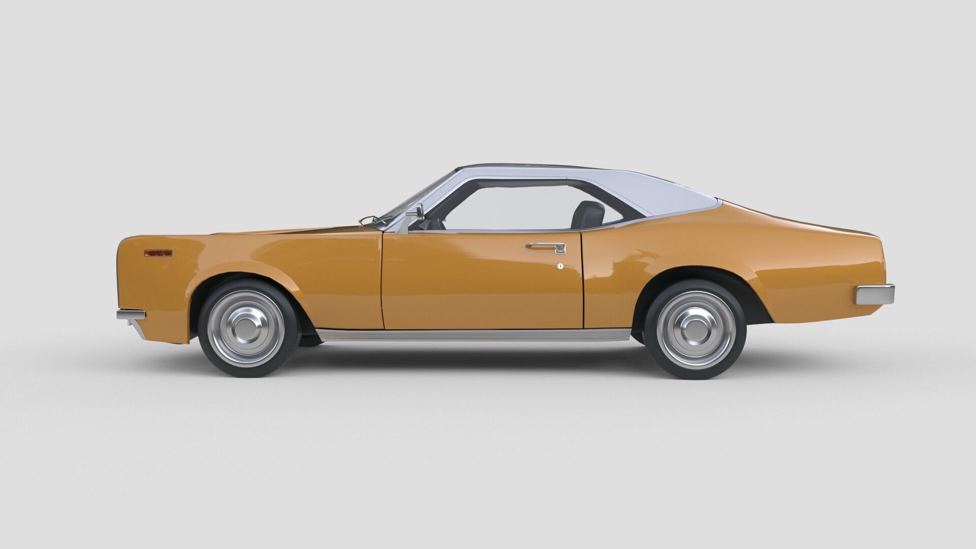 Generic Muscle Car America 1970 3D model_3