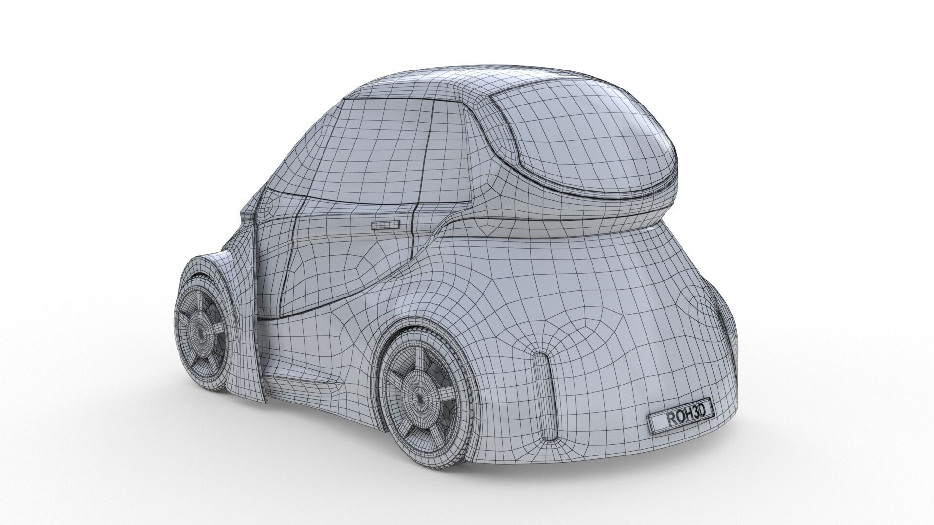 Ultra-Compact Personal Pod EV 3D model_8
