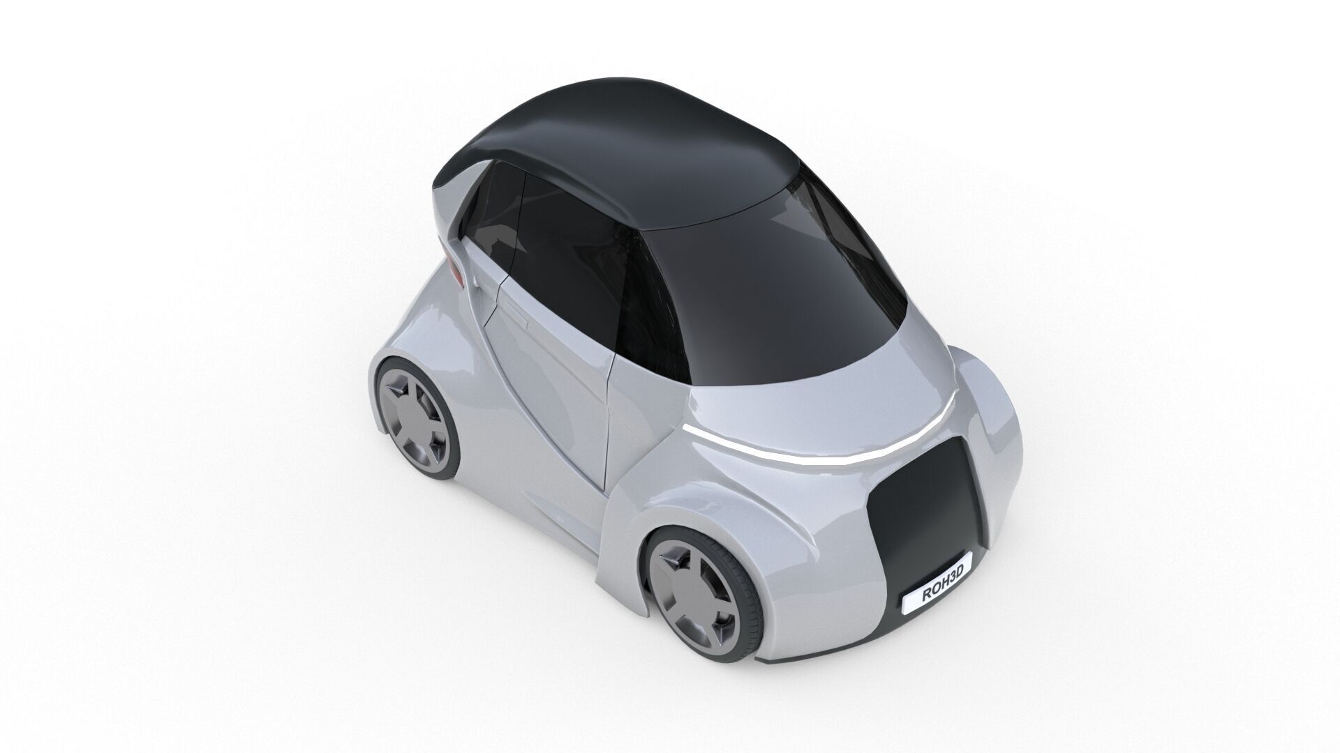Ultra-Compact Personal Pod EV 3D model_4