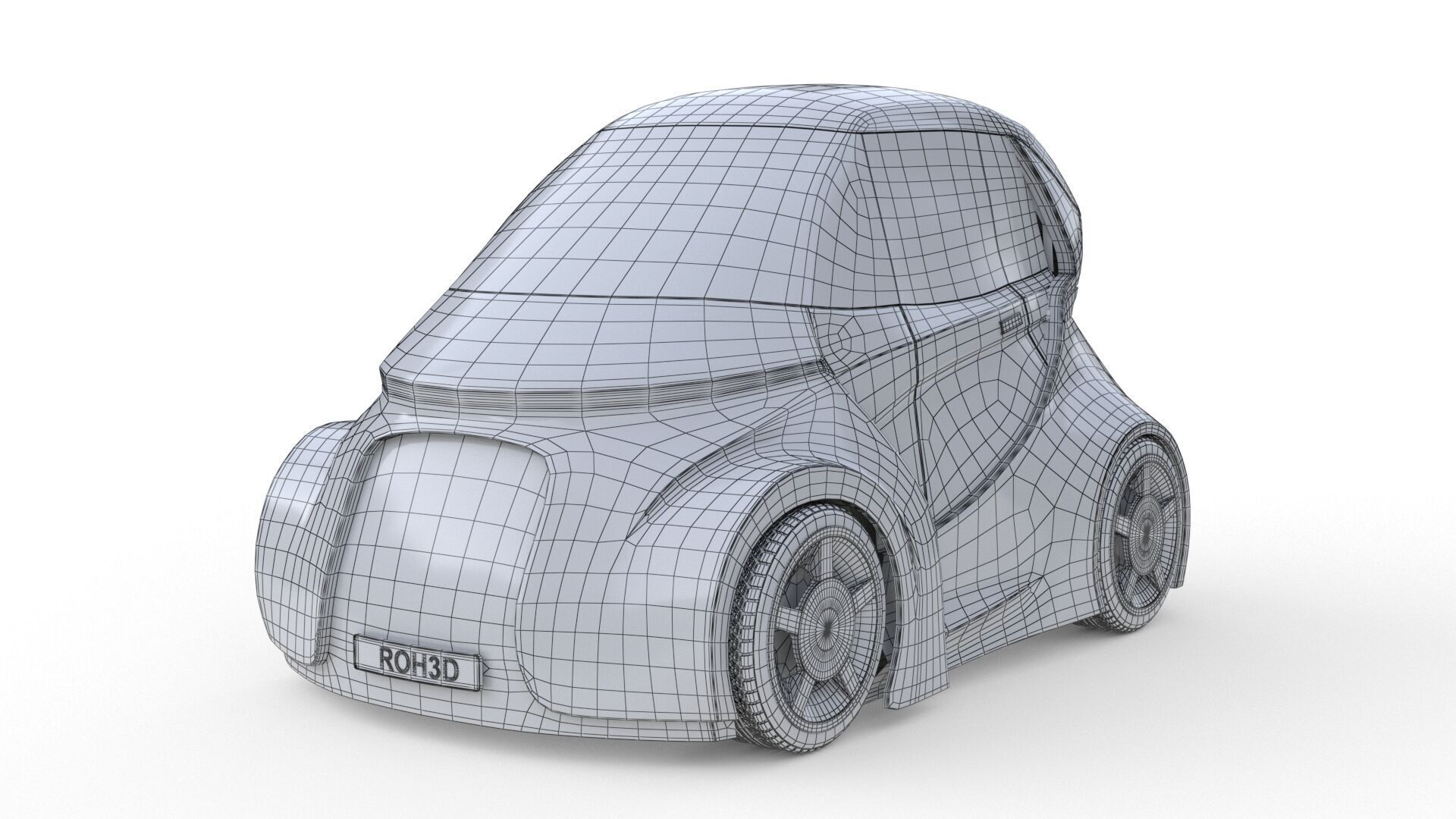 Ultra-Compact Personal Pod EV 3D model_7
