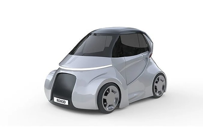 Ultra-Compact Personal Pod EV 3D model