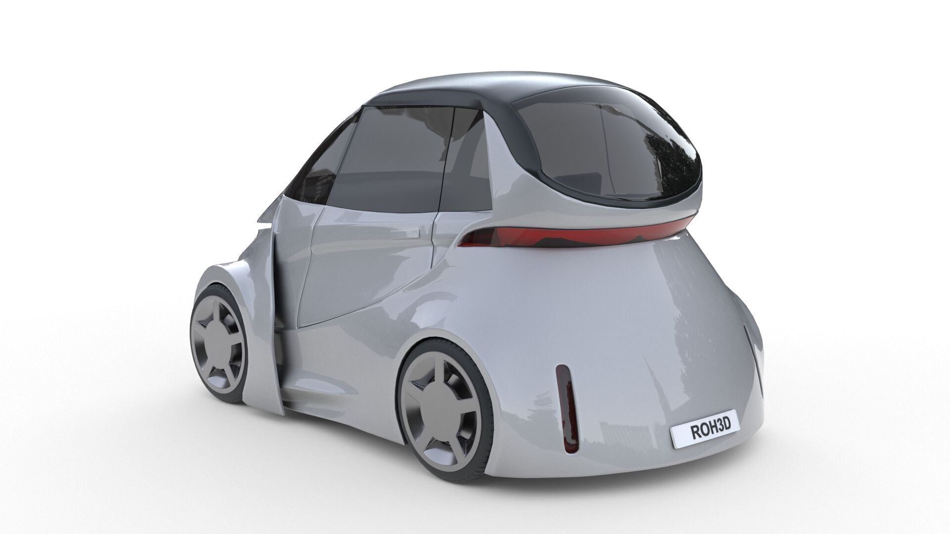 Ultra-Compact Personal Pod EV 3D model_2