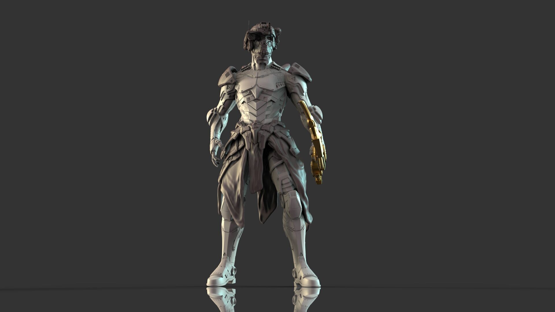 Mechanical Warrior 3D model_13
