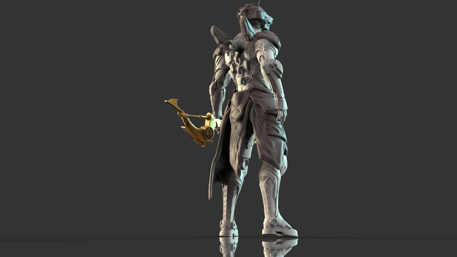 Mechanical Warrior 3D model_7