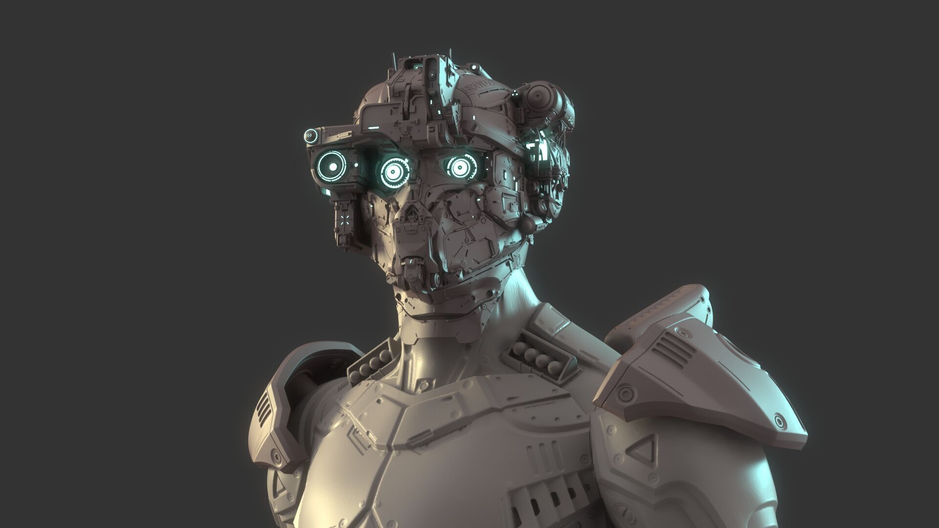 Mechanical Warrior 3D model_2