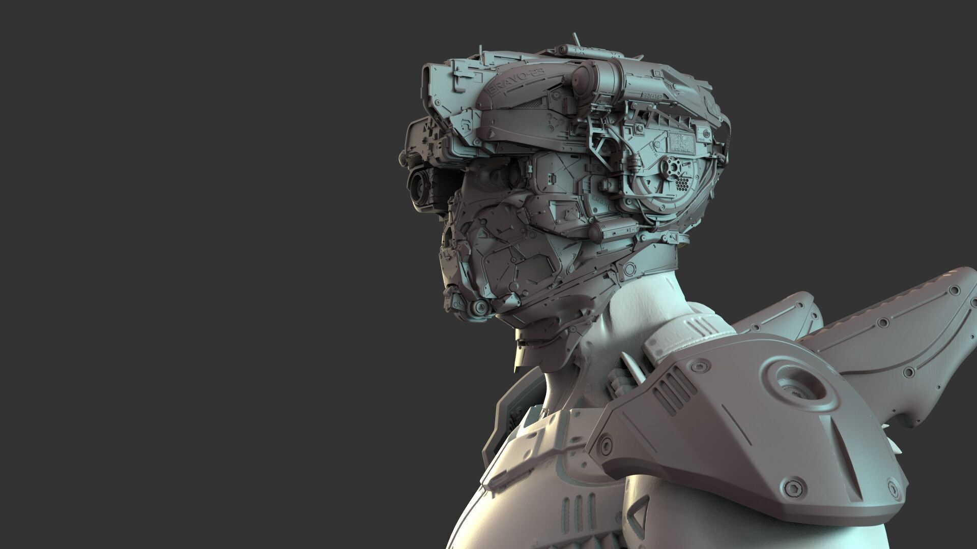 Mechanical Warrior 3D model_5