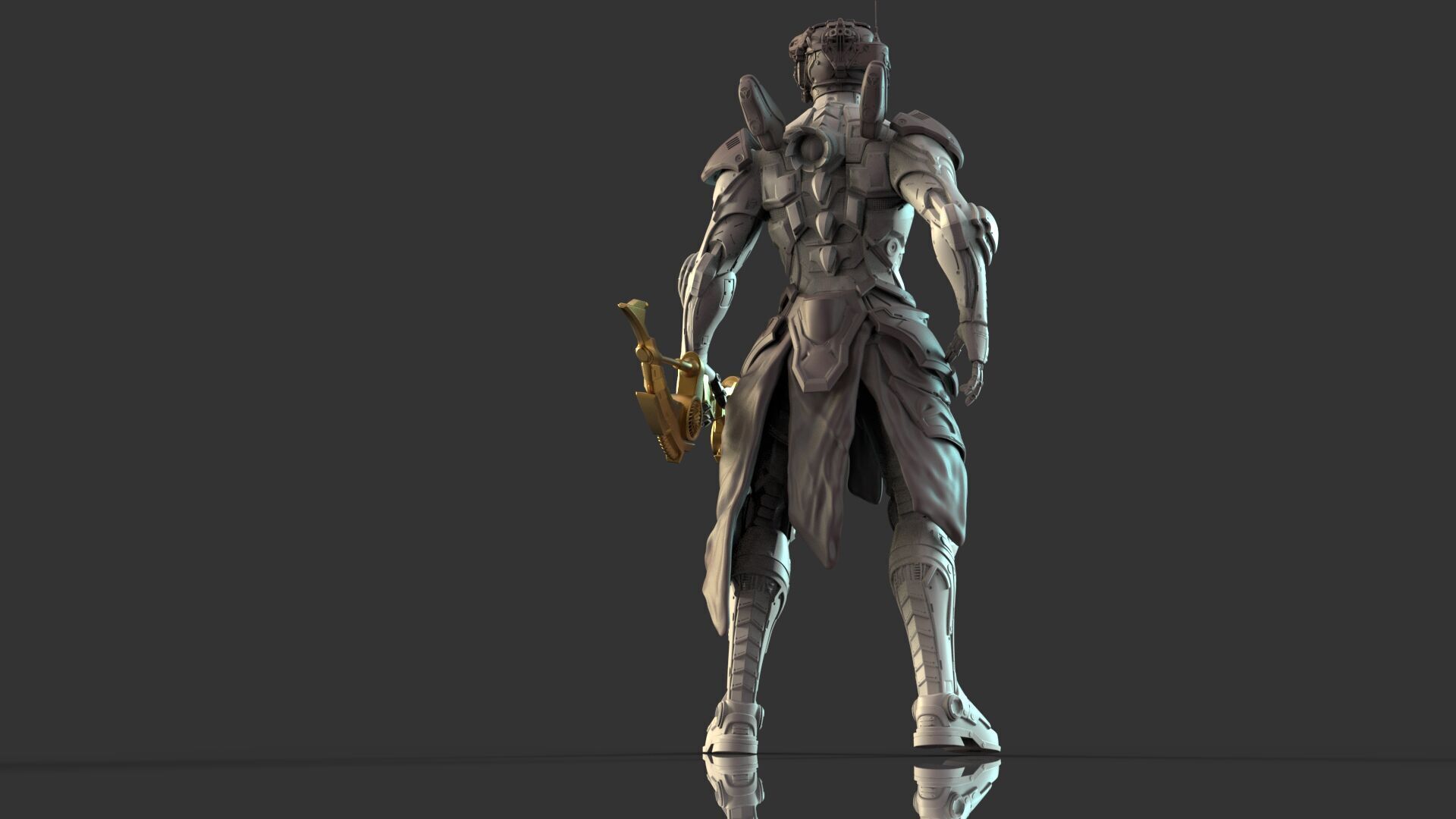 Mechanical Warrior 3D model_21