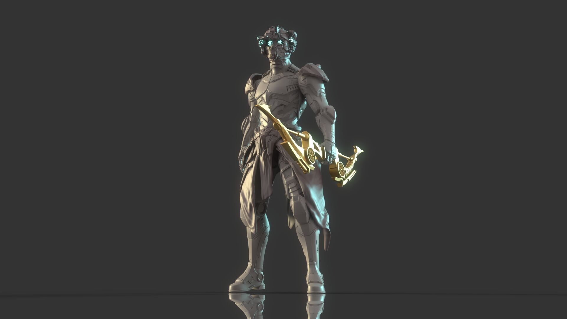 Mechanical Warrior 3D model_4