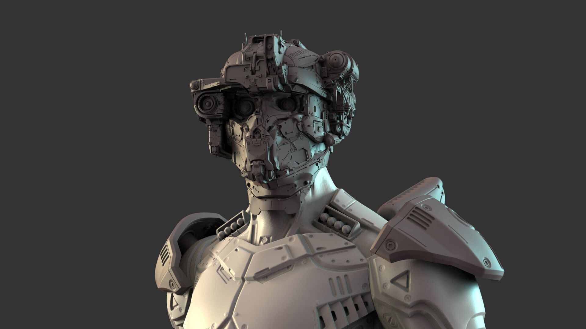 Mechanical Warrior 3D model_3