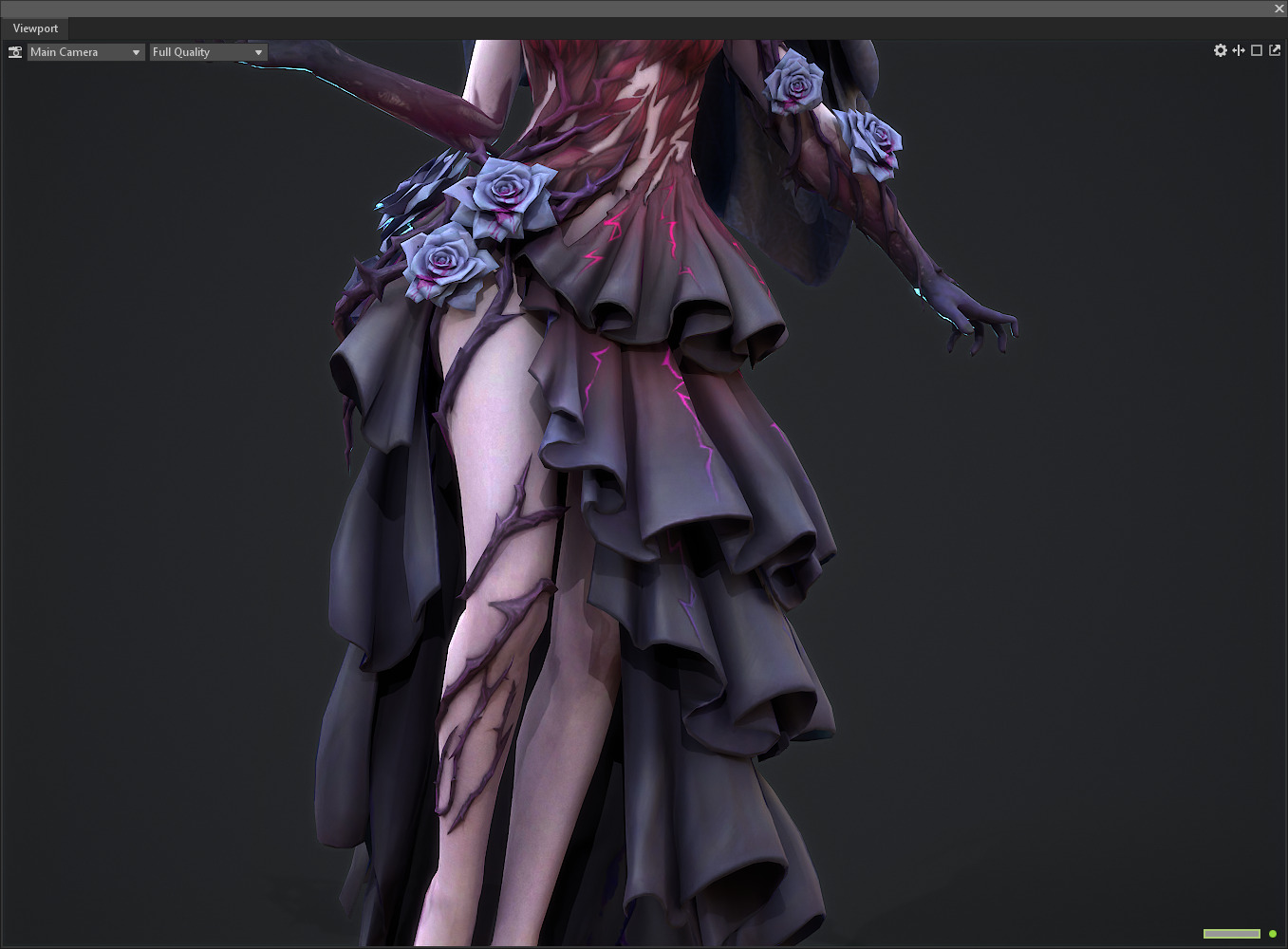 Demon bride Low-poly 3D model_28