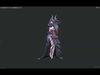 Demon bride Low-poly 3D model_1