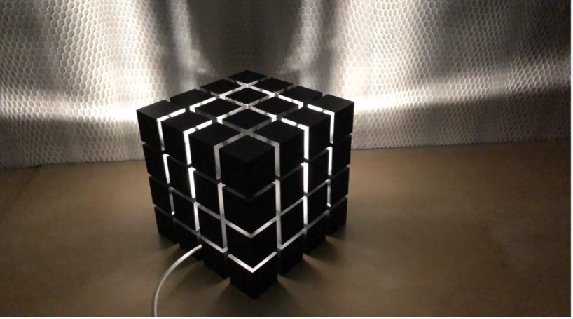 CubeStack light lamp 3D print model_1