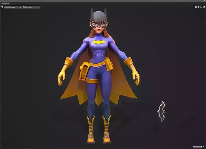 Stylized Marvel Comics Batgirl