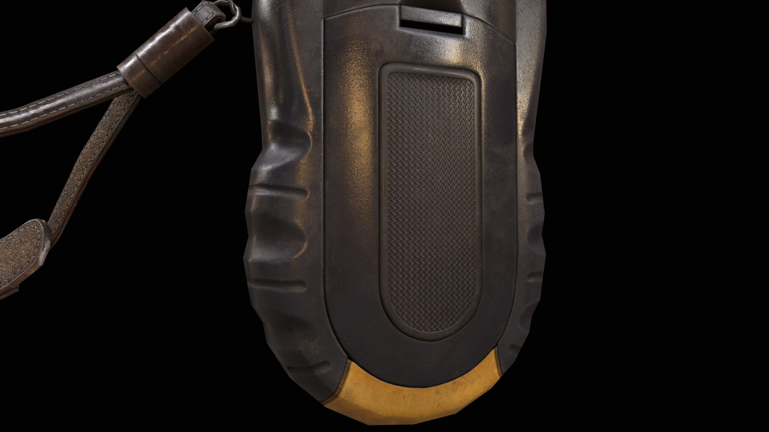 Walkie Talkie Yellow PBR Low-poly 3D model_6