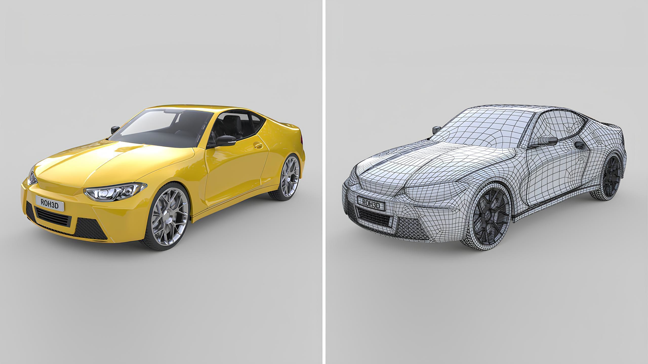 Modern Generic Car Collection High-Poly 3D Models _17