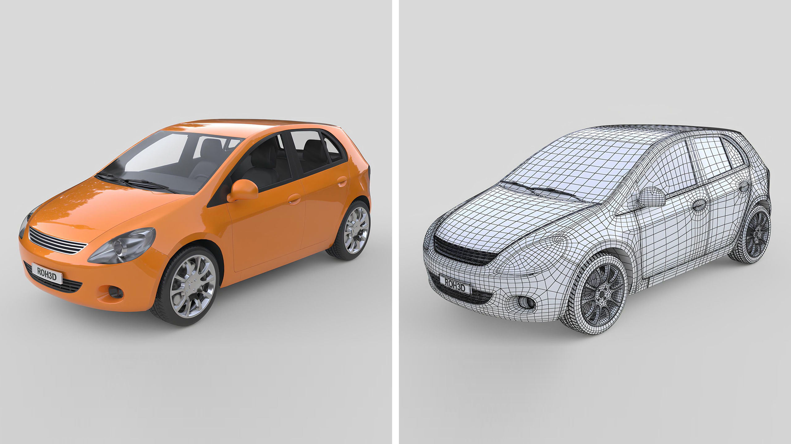 Modern Generic Car Collection High-Poly 3D Models _7
