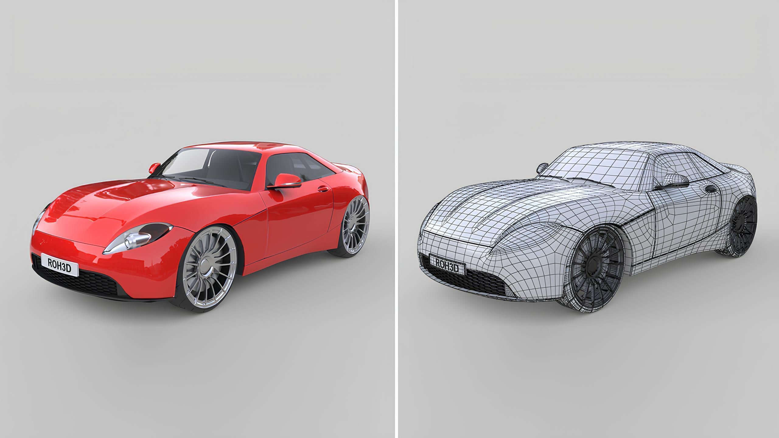 Modern Generic Car Collection High-Poly 3D Models _5