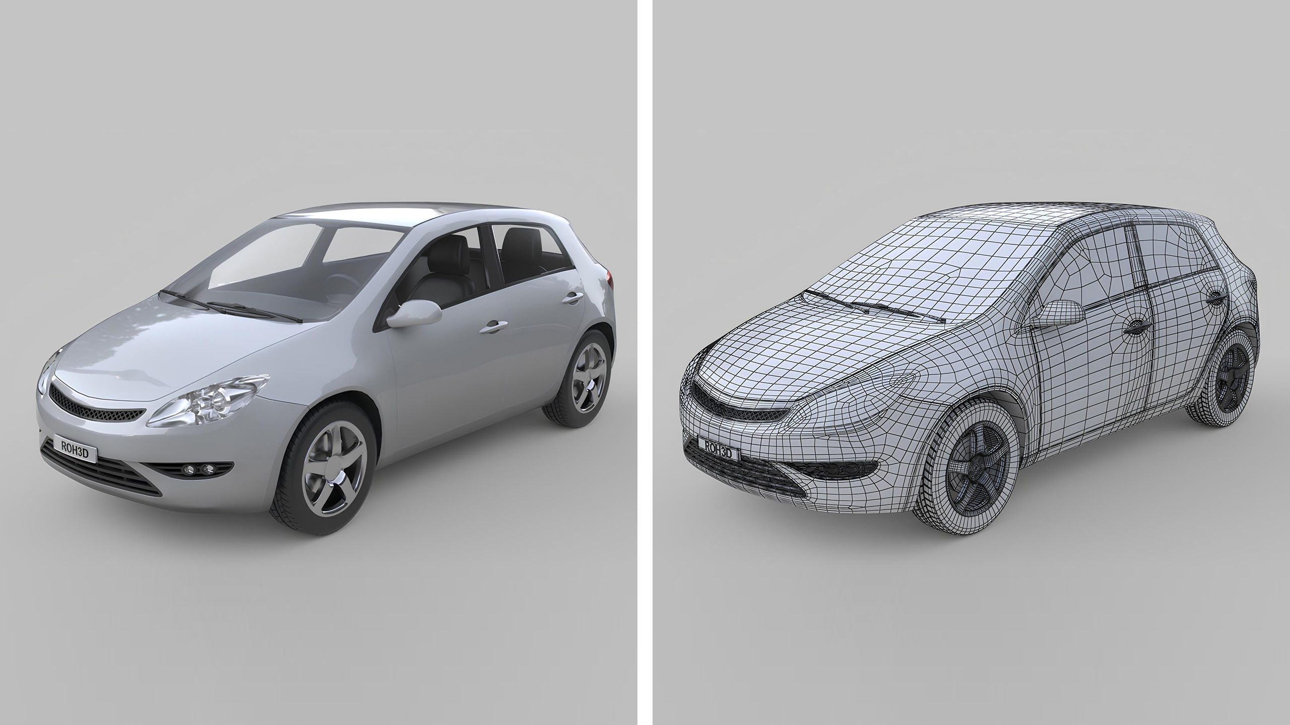 Modern Generic Car Collection High-Poly 3D Models _9