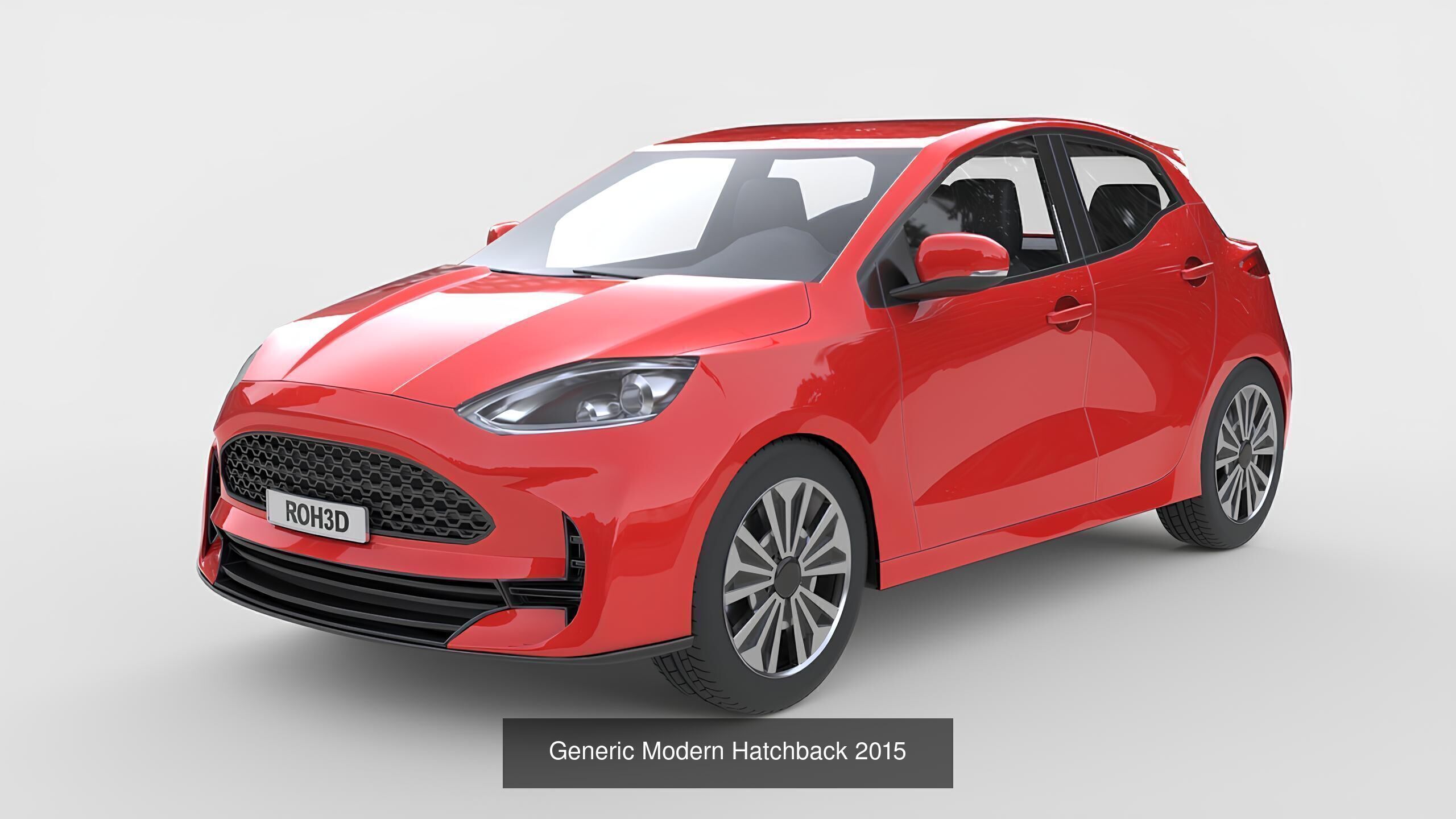 Modern Generic Car Collection High-Poly 3D Models _8