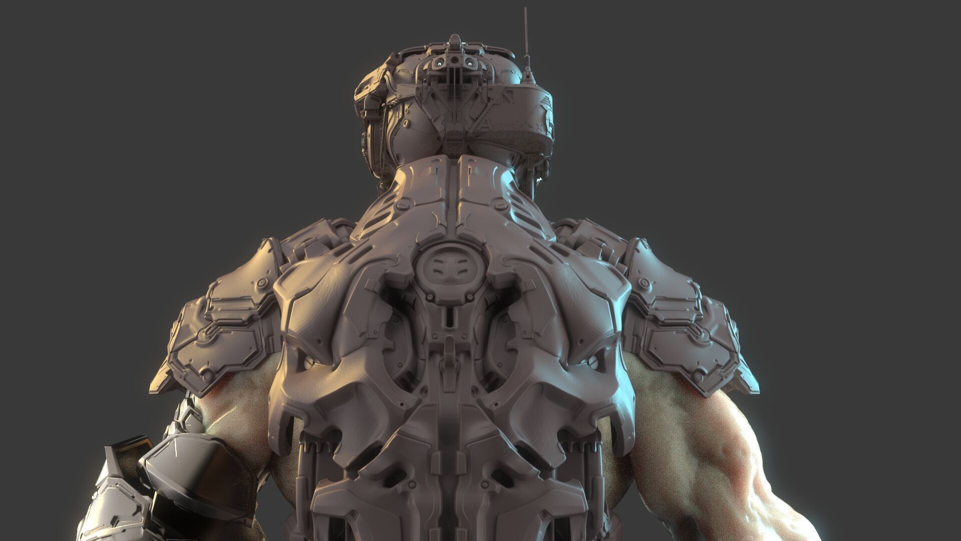 Cyborg Warrior 3D model_11