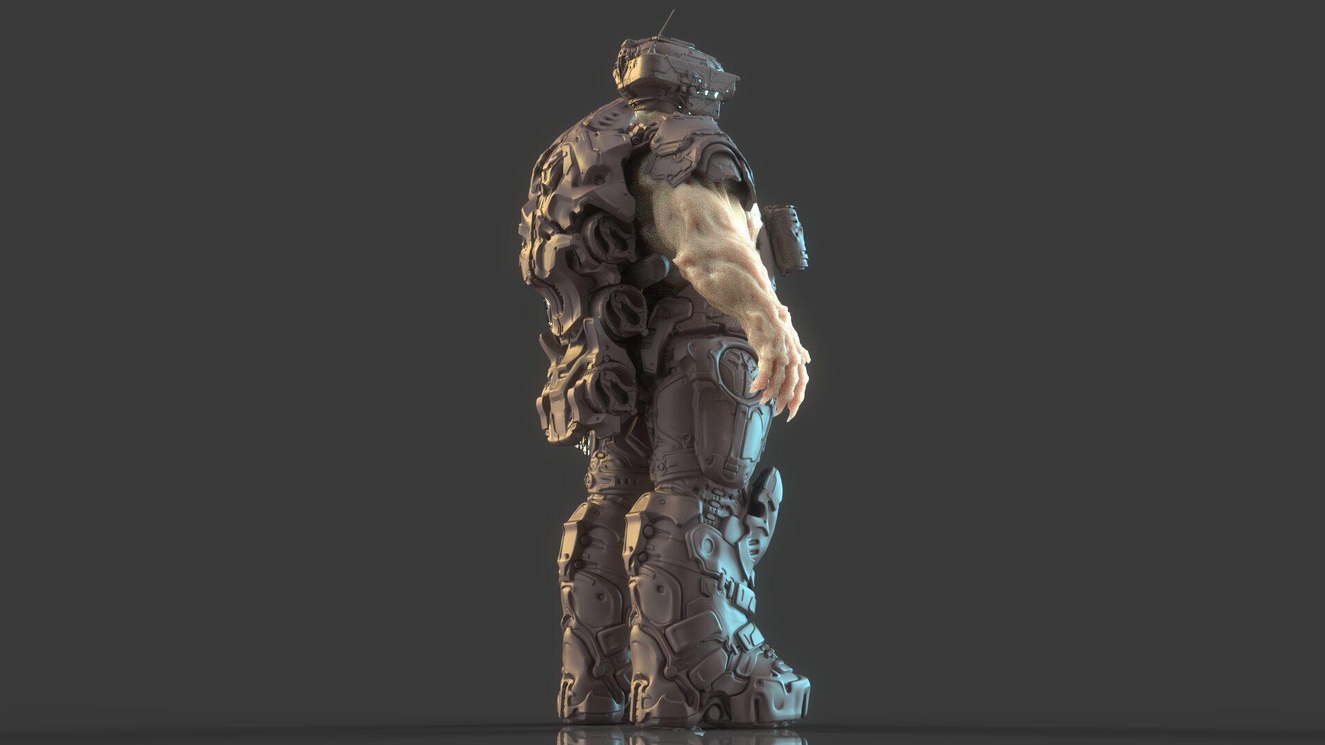 Cyborg Warrior 3D model_16