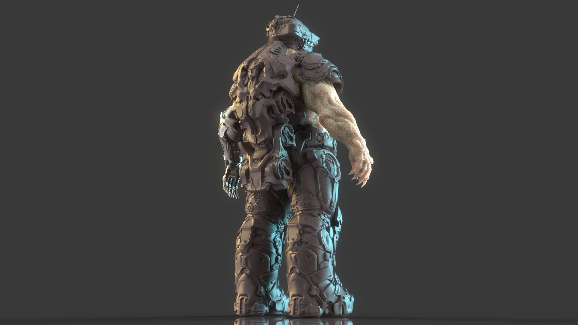 Cyborg Warrior 3D model_15