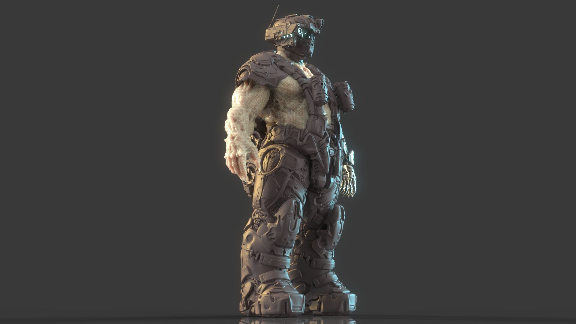 Cyborg Warrior 3D model_19