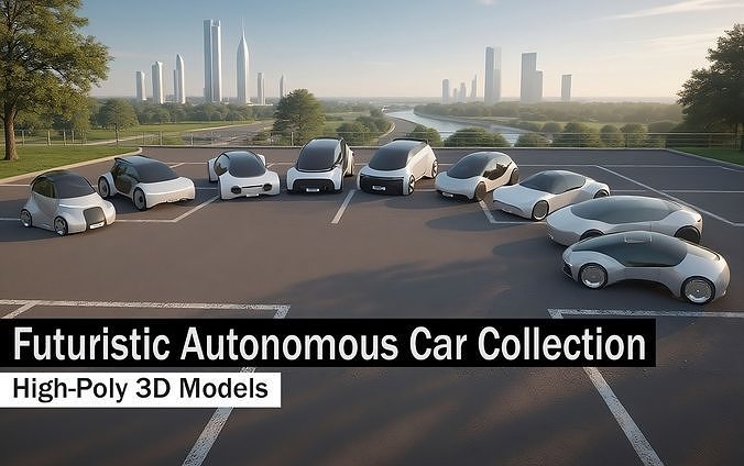 Futuristic Autonomous Car Collection 