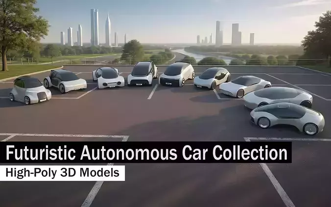 Futuristic Autonomous Car Collection Futuristic Autonomous Car Collection
