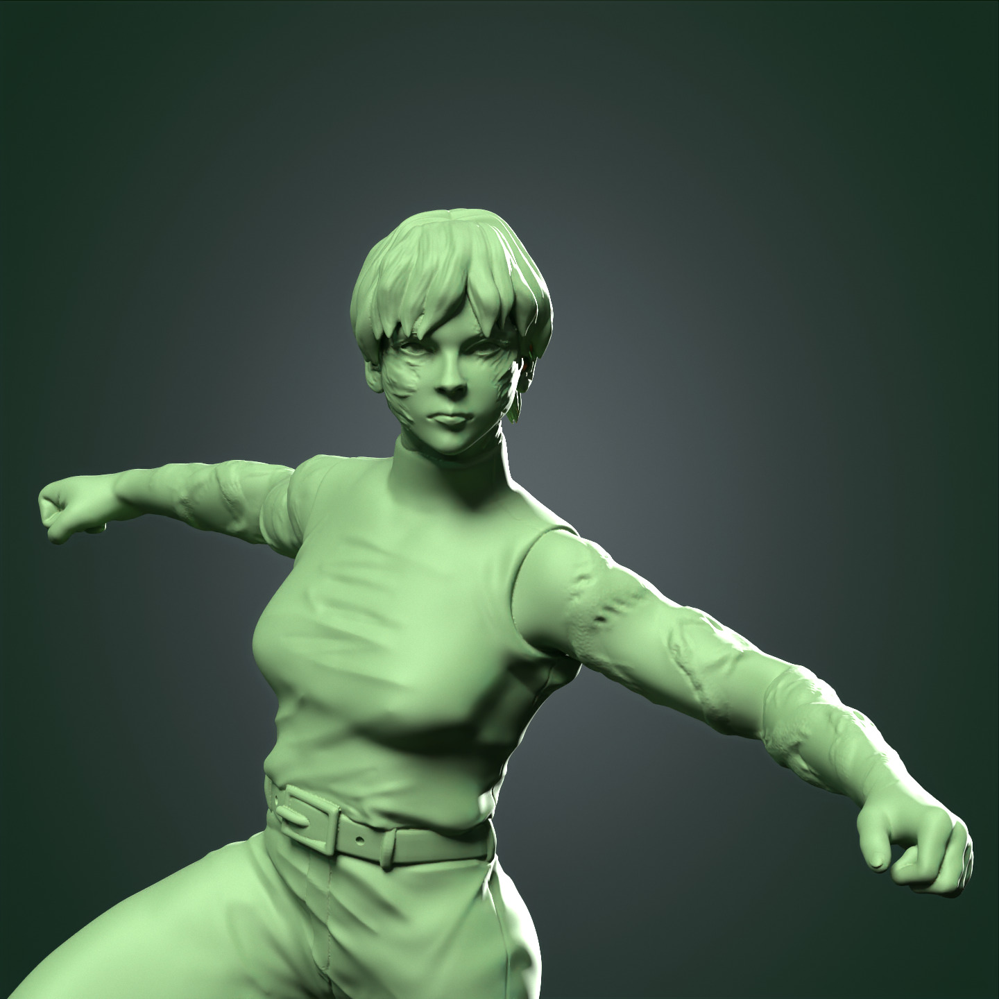 Maki Zenin Post Shibuya 3D print model_9