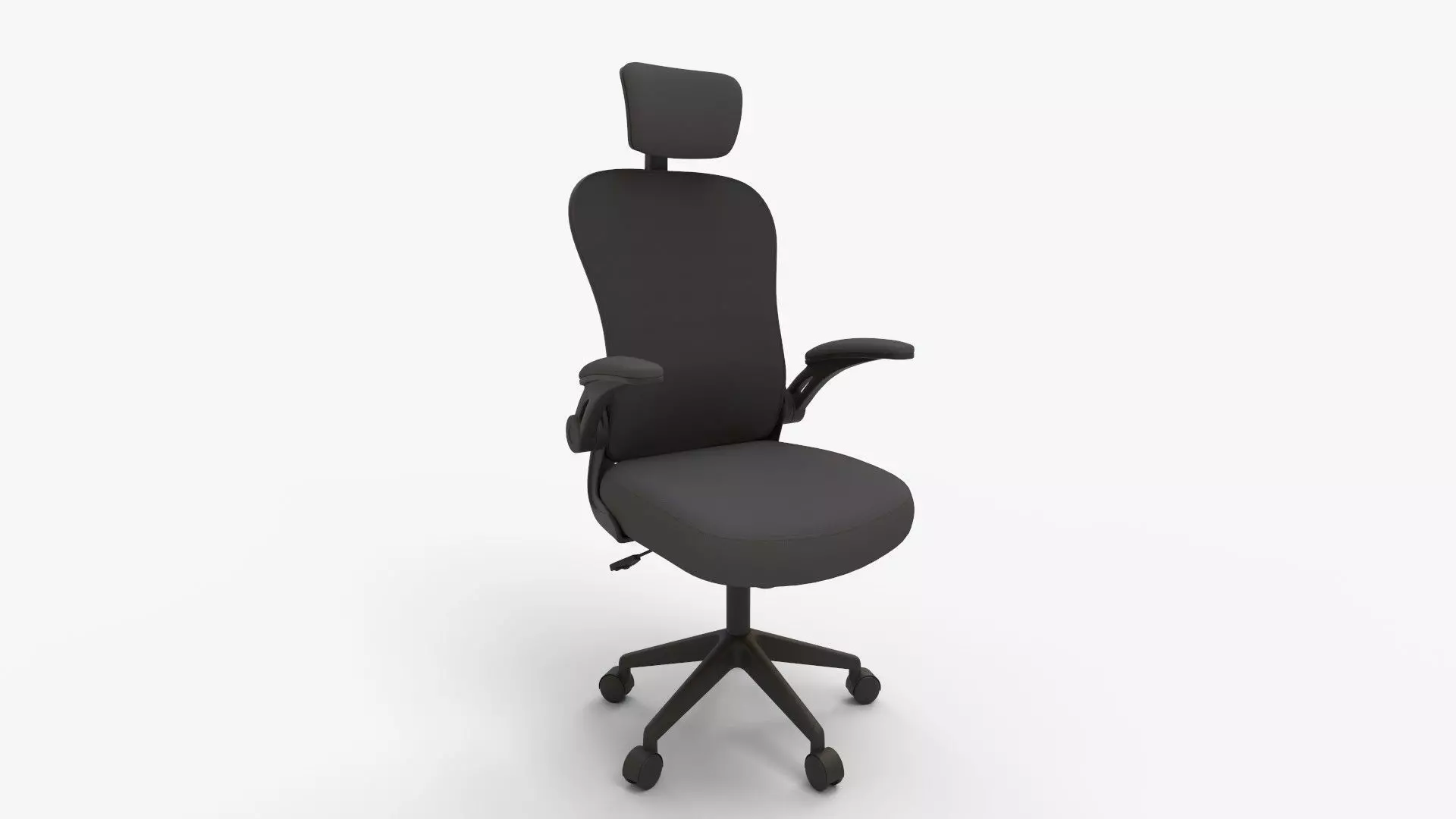 Ergonomic Mesh Office Chair with Headrest 3D model_0