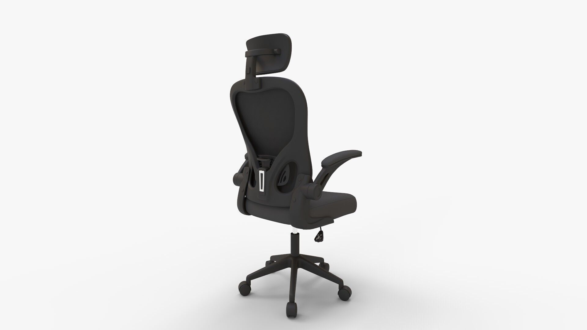 Ergonomic Mesh Office Chair with Headrest 3D model_2