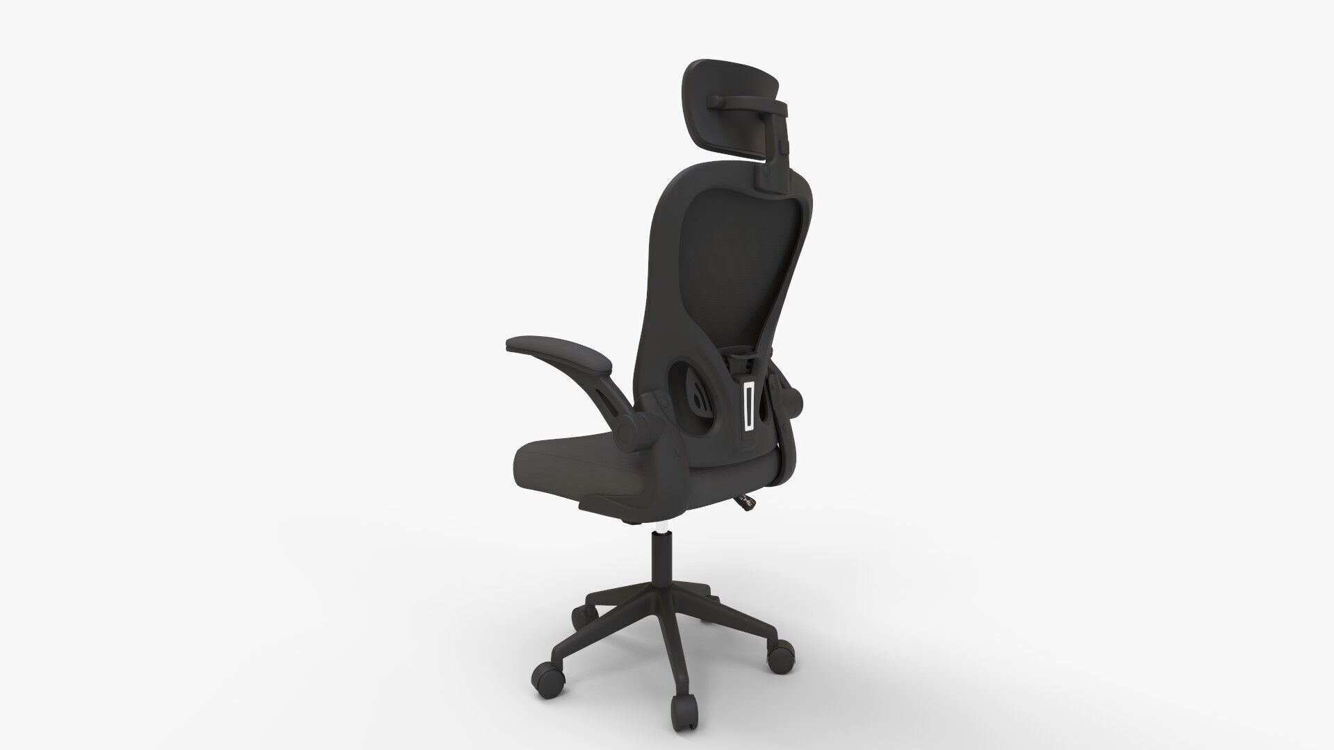 Ergonomic Mesh Office Chair with Headrest 3D model_4