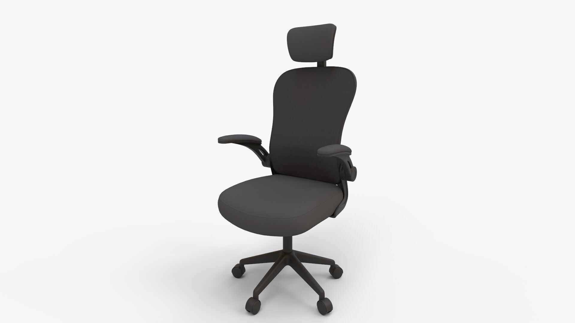 Ergonomic Mesh Office Chair with Headrest 3D model_6