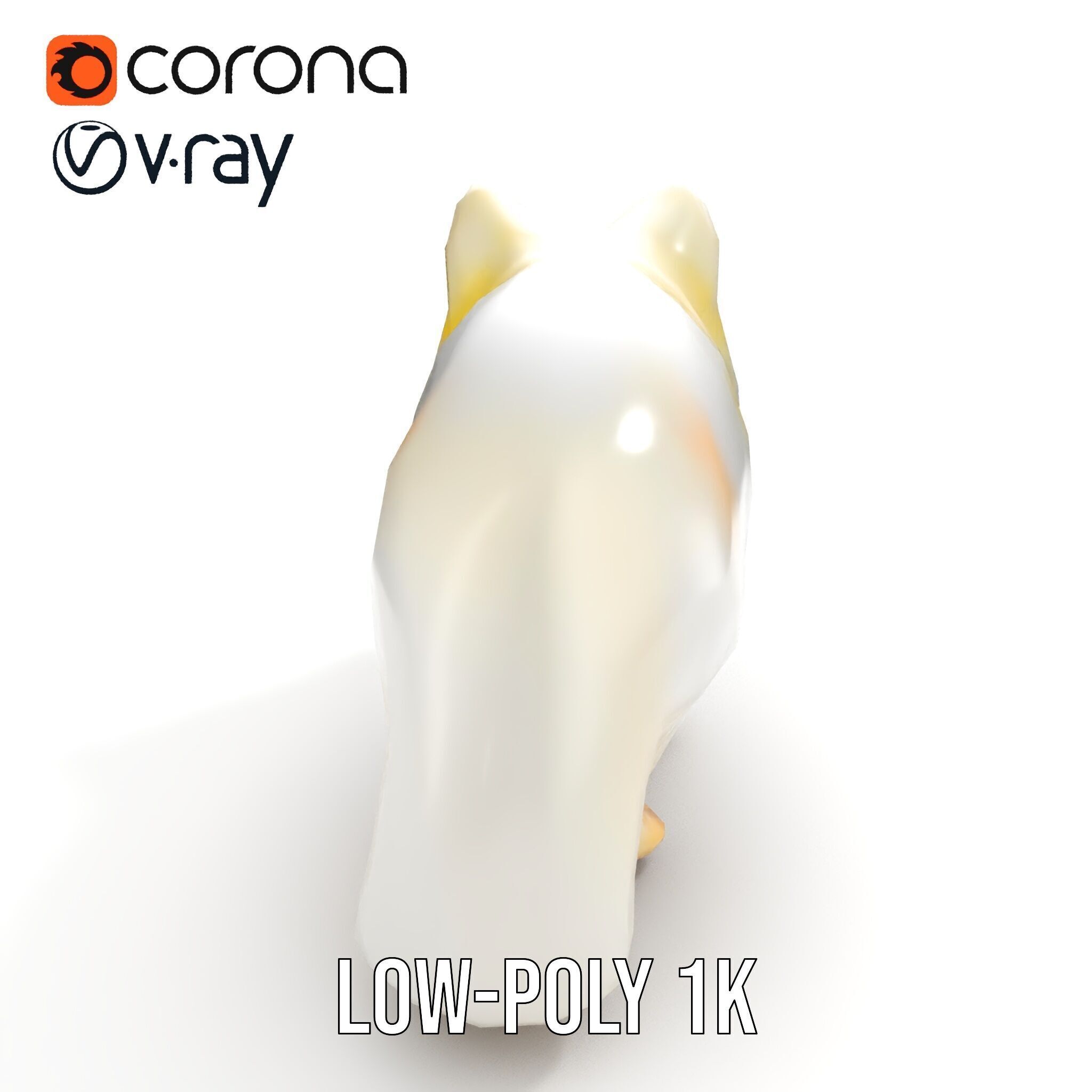 Arctic Fox D Model Pack Low-poly 3D model_17